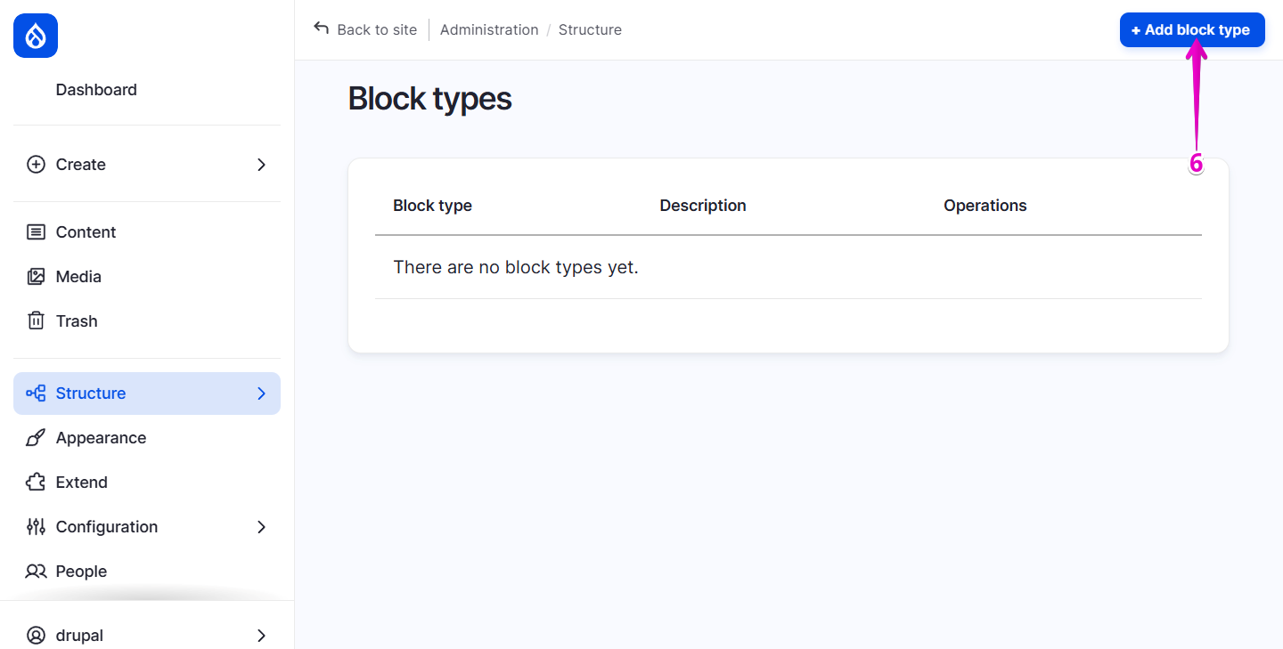 drupal add block